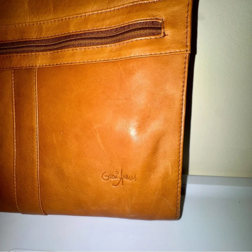 Brown Leather Document Portfolio